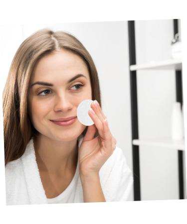 FRCOLOR 3pcs Round Cotton Makeup Remover Pads - Disposable Facial Wipes for Eyelash & Makeup Cleaning - Pure White Cotton Pads - Buy Online on GoSupps.com