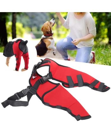 Premium Canine Recovery Knee Support Comfortable Leg Brace for Dogs in Red Medium Ideal for Post Surgery & Injury Protection (S) S Red - Buy Online on GoSupps.com