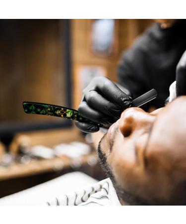 CCR Razor Men | Professional Matt Black Straight Edge Razor with Changeable Blades - Perfect for Shaving & Shaping - Buy Online on GoSupps.com