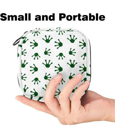 Women Frog Paw Print Napkin Storage Bag | Portable Zippered Pouch for Teen Girls & Ladies - Perfect for Travel & Home - Buy Online on GoSupps.com