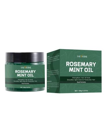 Rosemary Mint Oil for Hair, Rosemary Hair Treatment Oil, Deep Conditioner, Strengthens and Nourishes Dry, Damaged and Frizzy Hair, Conditions Ends