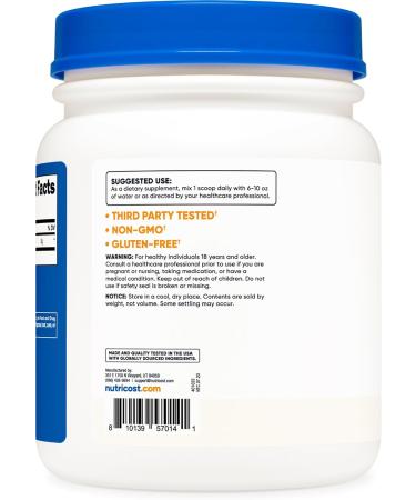 Nutricost Taurine Powder (1KG) - 500 Servings - Buy Online on GoSupps.com