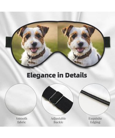 Buy Cute Dog Print Eye Mask | Adjustable Blackout Sleep Mask for Men & Women | Best Sleep Aid - Buy Online on GoSupps.com