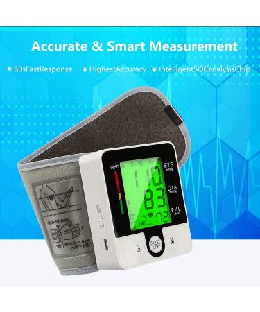 Wrist Blood Pressure Monitor with Heart Rate Tracking - Large LCD Display, Automatic Talking, Voice Alarm - Home BP Cuff Meter Kit for Health Care - Buy Online on GoSupps.com