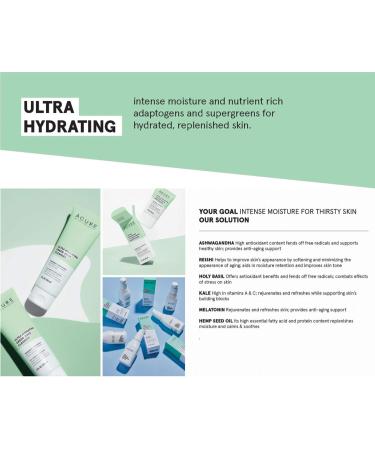 Acure Ultra Hydrating Overnight Dream Cream 1.7 oz - Intense Moisture for Glowing Skin - Buy Online on GoSupps.com