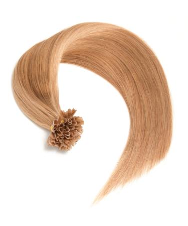 Buy 25x 1.0g Indian Remy Hair Extensions - U-Tip Keratin Bond 45cm #18 Dark Blonde - 100% Real Human Hair - Buy Online on GoSupps.com