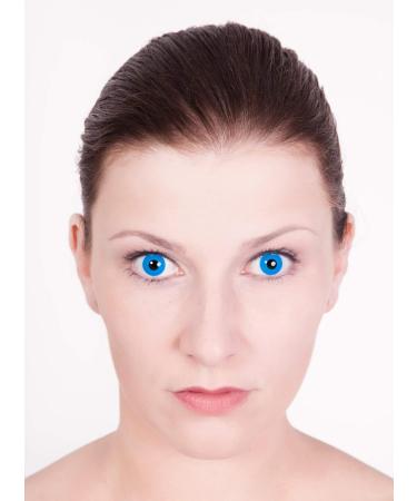 Buy Blue Prescription Contact Lenses - Annual -3.5 Dioptria for Halloween & Parties - Buy Online on GoSupps.com