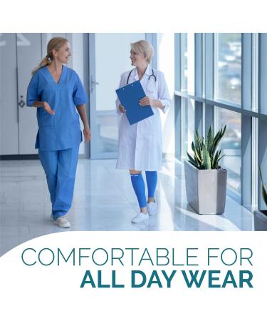 Buy Waden Compression Stockings for Men & Women - Footless Leg Cuffs for Shin Pain & Varicose Veins - Size M - Blue | Fast International Shipping - Buy Online on GoSupps.com
