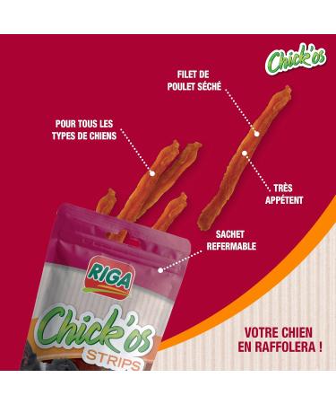 Riga Chick'os Strips Dog Treats 100g - Buy Online on GoSupps.com