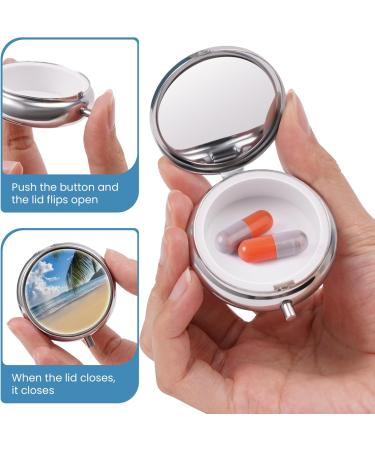 Mini Pill Box - Cute Portable Pill Organizer for Vitamins Medications & Supplements - Sandy Shore Design - Buy Online on GoSupps.com