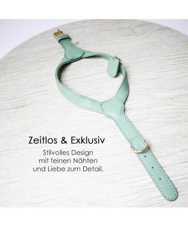 Muki & Co Double Dog Dishes - Adjustable Mint Green - Safe & Comfortable for Extra Small Small & Medium Dogs (Size S 38-45 cm) - Buy Online on GoSupps.com