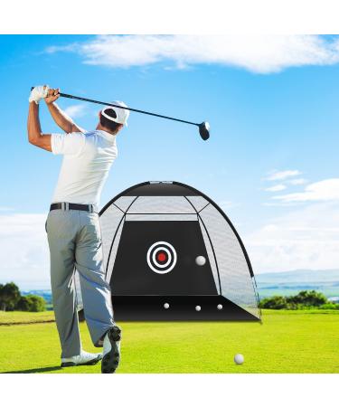 10x7ft Golf Practice Net for Backyard Driving & Chipping | Home Golf Swing Training with Targets - Buy Online on GoSupps.com