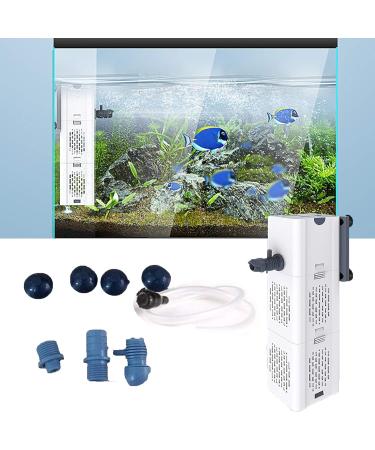 Quiet 4-in-1 Aquarium Internal Filter 500-1800L/h - Efficient Water Pump & Oxygen Ventilation for 20-1500L Aquariums - Buy Online on GoSupps.com