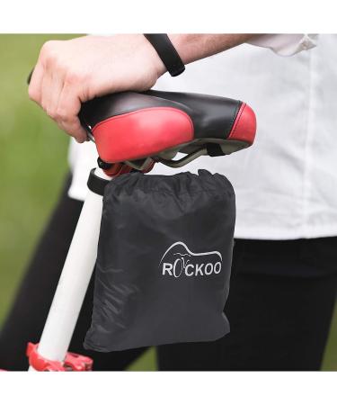 Rockoo Waterproof Bike Cover for 2 Bikes | Heavy Duty 190T Nylon, UV Protection, Dustproof | Lock Holes, Storage Bag | Ideal for Mountain & Road Bikes, Black - Buy Online on GoSupps.com
