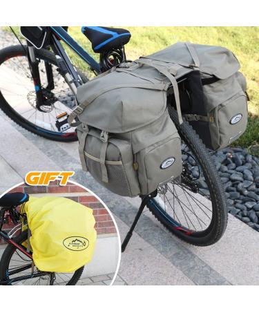 Lixada 50L Waterproof Bike Pannier Bag | Large Capacity Bicycle Trunk Bag | Army Green - Buy Online on GoSupps.com