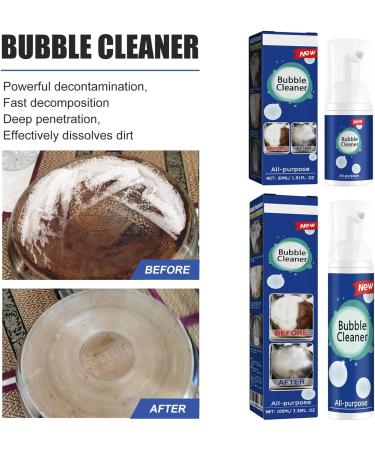 Cohbskj North Moon Bubble Cleaner Foam Bubble Cleaner Foam Spray All Purpose Rinse Free Cleaning Spray Foaming Heavy Oil Stain Remover (1Pcs-100ml) - Buy Online on GoSupps.com