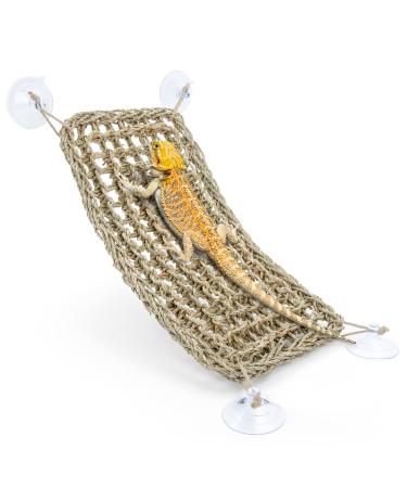 Niteangel 2 Bearded Dragon Hammock Reptile Lounger for Chameleon Lizards Gecko Snakes Lguana Reptiles Tortoises (Rectangle 16'' x 8'')