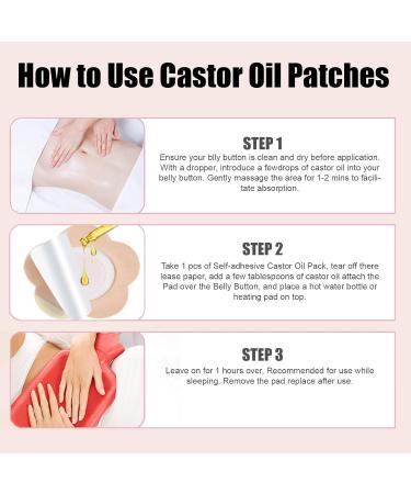 50 Pcs Leak-Proof Self-Adhesive Castor Oil Patches Disposable Cotton Belly Button Patch Castor Oil Pack Wrap Breathable Portable Highly Absorbent Wash-Free - Buy Online on GoSupps.com