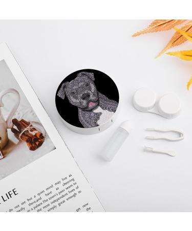 Junior Ethnic Bulldog Contact Lens Travel Kit | Portable Cute Contact Box with Mirror for Outdoor Use - Buy Online on GoSupps.com
