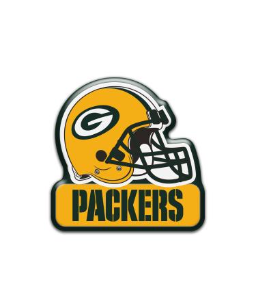 Aminco NFL Green Bay Packers 3"" Heavy Duty Helmet Magnet, Yellow, 4.5 (NFL-MG-1067-19)
