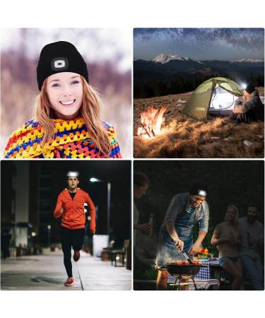 Miserwe Unisex LED Light Cap - USB Rechargeable Running Hat | Ideal Gifts for Men Women & Teens - Blue Alpine Cap - Buy Online on GoSupps.com