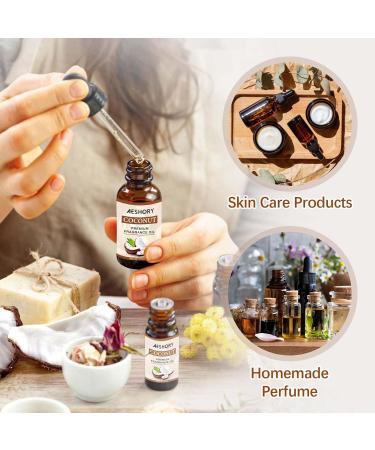 Aeshory Essential Oils Coconut 30ml - 100% Natural Fruity Aroma Oil for Diffusers Humidifiers Massage DIY Candles & Soap - Buy Online on GoSupps.com