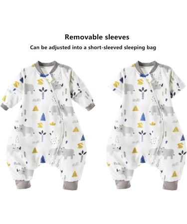 Chilsuessy Baby Sleeping Bag with Feet 1.5 Tog | 100% Cotton | Rhino Design | 4-5 Years - Buy Online on GoSupps.com