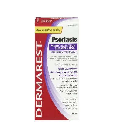 Dermarest Medicated Shampoo - 236ml - Helps Stop Scalp Itch Fragrance-Free
