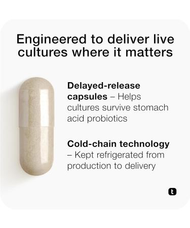 Toniiq Mens Probiotic with 20 Verified Strains 200 Bilion CFU + 200mg FOS Prebiotic Mens Probiotics for Gut Health - Cold-Chain & Delayed-Release Lab-Tested Synbiotic Formula 60 Count (Pack of 1) - Buy Online on GoSupps.com