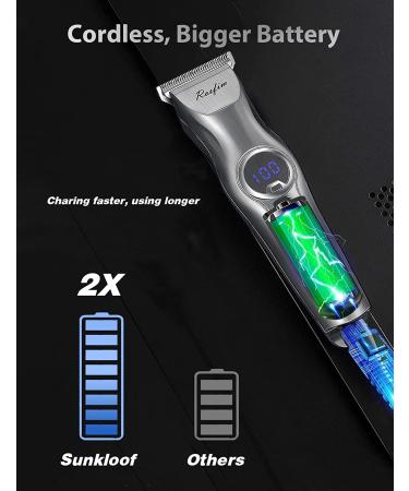 Professional Cordless Hair Trimmer | 0mm T-Blade Bald Head Clipper & Beard Shaver for Men - Buy Online on GoSupps.com