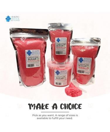 Baking Beauty and Beyond Marshmallow Flavour Premium Floss Sugar for Cotton Candy | Natural Ingredients | 800g Bulk Packaging - Buy Online on GoSupps.com