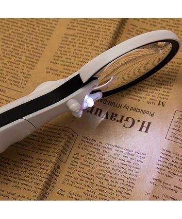 Spacmirrors Magnifying Glass 8/12 Times Multi-Function LED with Light Portable Environmental Protection Material Holding Magnifying Glass Handheld Magnifying Glass Magnifier - Buy Online on GoSupps.com
