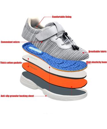 Optigard Women's Wide Diabetes Shoes | Adjustable Closure Non-Slip Sneakers for Swollen Feet | Diabetic Edemas | Black - Size 8.5 Women/8.5 Men - Buy Online on GoSupps.com