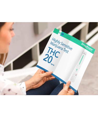 2 Pack DrugExam THC 20 ng/mL Single Panel Test Kit - Detect THC in Urine up to 45 Days (2 Pack) - Buy Online on GoSupps.com