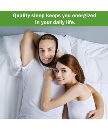 Anti Snoring Chin Strap - Effective Device for Snoring Relief - Black - Buy Online on GoSupps.com