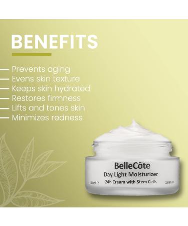 Skin Moisturizer Brightening Face Cream | Hyaluronic Acid & Vitamin C+E for Rosacea & Anti-Aging | Instant Wrinkle Filler & Hydrating Treatment - Buy Online on GoSupps.com