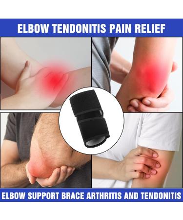 Adjustable Elbow Brace & Support for Tendonitis Epicondylitis Pain Relief Sleeve for Tennis Golf Weightlifting & Arthritis Shop Now - Buy Online on GoSupps.com