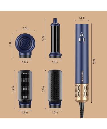 TECHMERI 4-in-1 Ionic Hair Styler & Dryer Brush - Auto Curler Nozzle & Smoothing Brushes - High-Speed 110 000 RPM Motor - Shop Internationally - Buy Online on GoSupps.com