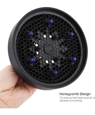 Travel Hair Dryer Diffuser Segbeauty Collapsible Portable Hair Diffuser Professional Salon Blow Dryer Diffuser Attachment for Natural Thick Hair Suitable for Nozzle 4.2-4.5cm - Black Foldable-4.2-4.5cm/1.65-1.77in-Black - Buy Online on GoSupps.com