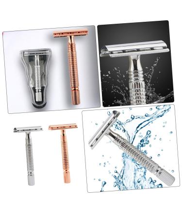 FRCOLOR Prickly Heat 4 Pcs Zinc Alloy Portable Men's Shaver - Old Razor Face Grooming Solution - Buy Online on GoSupps.com