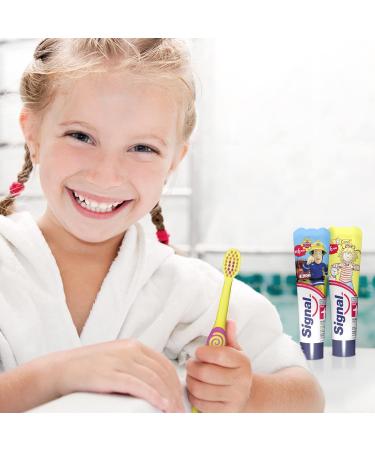 Signal Kids Toothpaste 50ml - Mild Fruit Flavor for Children Up to 6 Years - Various Designs - International Shipping Available - Buy Online on GoSupps.com