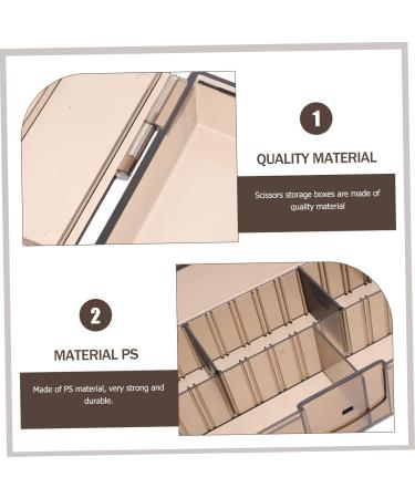 PopetPOP Hairdressing Box Scissors Organizer & Hair Tool Case Plastic Container for Clips Combs & Accessories - International Shipping - Buy Online on GoSupps.com