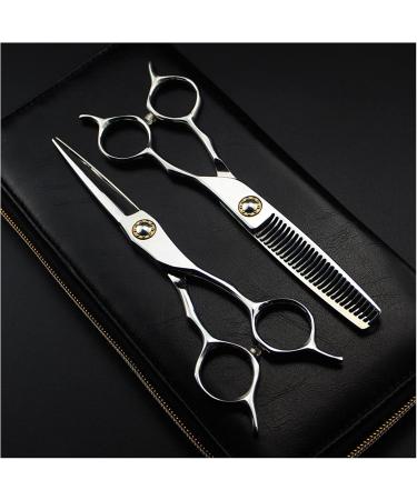 Shears for Hair Cutting 6 Inch Barber Scissors Hair Salon Flat Scissors Hairdressing Scissors Beauty Scissors Thinning Scissors Hair Cutting Kit Set B - Buy Online on GoSupps.com