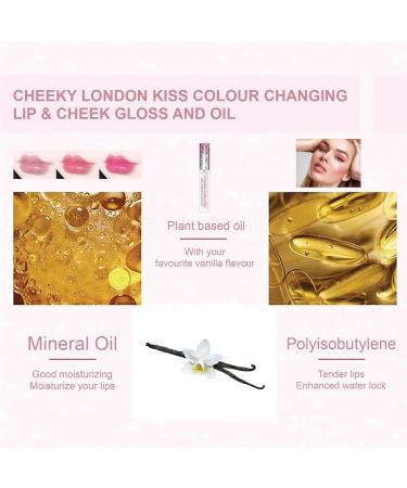 Beauty Forever Cheeky London Kiss Colour Changing Lip and Cheek Gloss & Oil For Lips and Cheeks Enriched with Vitamin E Magic PH Change 3mls Pack of (1) - Buy Online on GoSupps.com