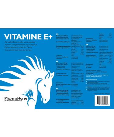 PharmaHorse Vitamin E+ | 100% Doping-Free Antioxidant | High Dosage 3000g | Boost Horse Health - Buy Online on GoSupps.com