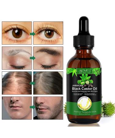 CLOXENY Organic Castor Oil for Hair Growth, Eyelashes, and Eyebrows - Jamaican Black Castor Oil Treatment for Dry Damaged Hair, Skin, and Nails - 2.02 Fl.Oz - Buy Online on GoSupps.com