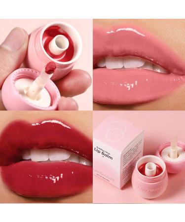 Pudding Glow Lip Balm Moisturizing Jelly Lipstick Creative Cute Little Mushroom Jar Lip Gloss Hydrating Lip Care Tint with Glossy Finish Waterproof Non-stick Jelly Lipstick (# 01) - Buy Online on GoSupps.com