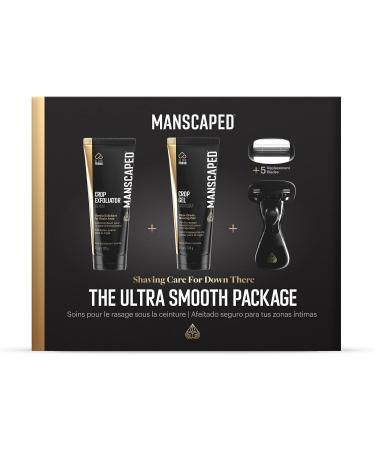 Buy Manscaped Ultra Smooth Package | Men's Intimate Shaving Kit - Razor Gel & Exfoliator - Buy Online on GoSupps.com