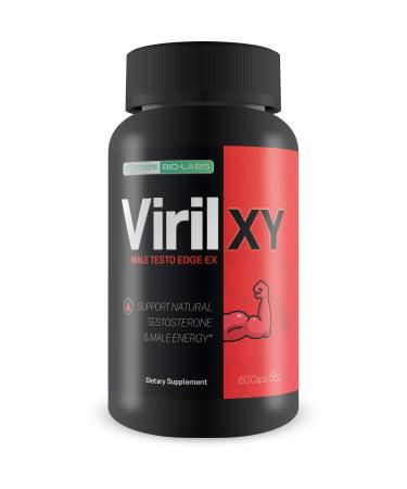Viril X Y - Male Testo Edge EX - Support Natural Testosterone & Male Energy - Help Increase Lean Muscle Mass - Help Prevent Muscle Shrink - Help Prevent Fat Gain - Support Alpha Endurance