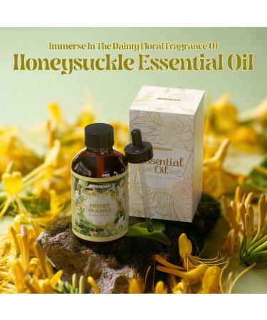 ARVIDSSON Honeysuckle Essential Oil 4 Fl Oz (120ml) Pure & Natural Honeysuckle Oil Aromatherapy Essential Oils for Diffuser Candle Making Room Spray Diffuser Oils Scented Oil Gift for Women - Buy Online on GoSupps.com